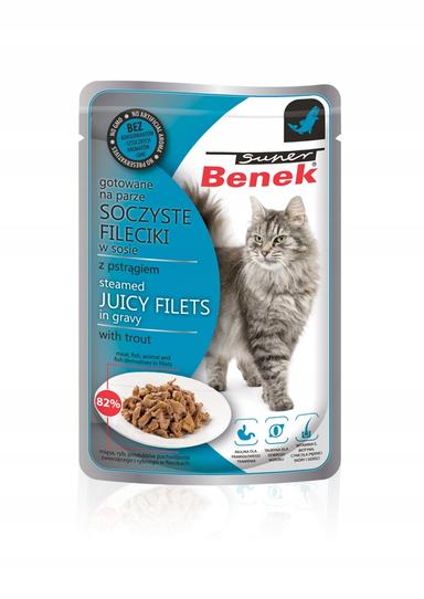 Super Benek karma mokra pstrąg 85g