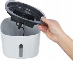 Flower, poidło automatyczne, dla kota, biało/szare, plastik, 2 l