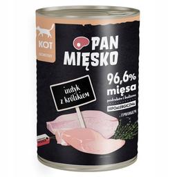 Pan Mięsko karma mokra dla kota Indyk z królikiem 400g