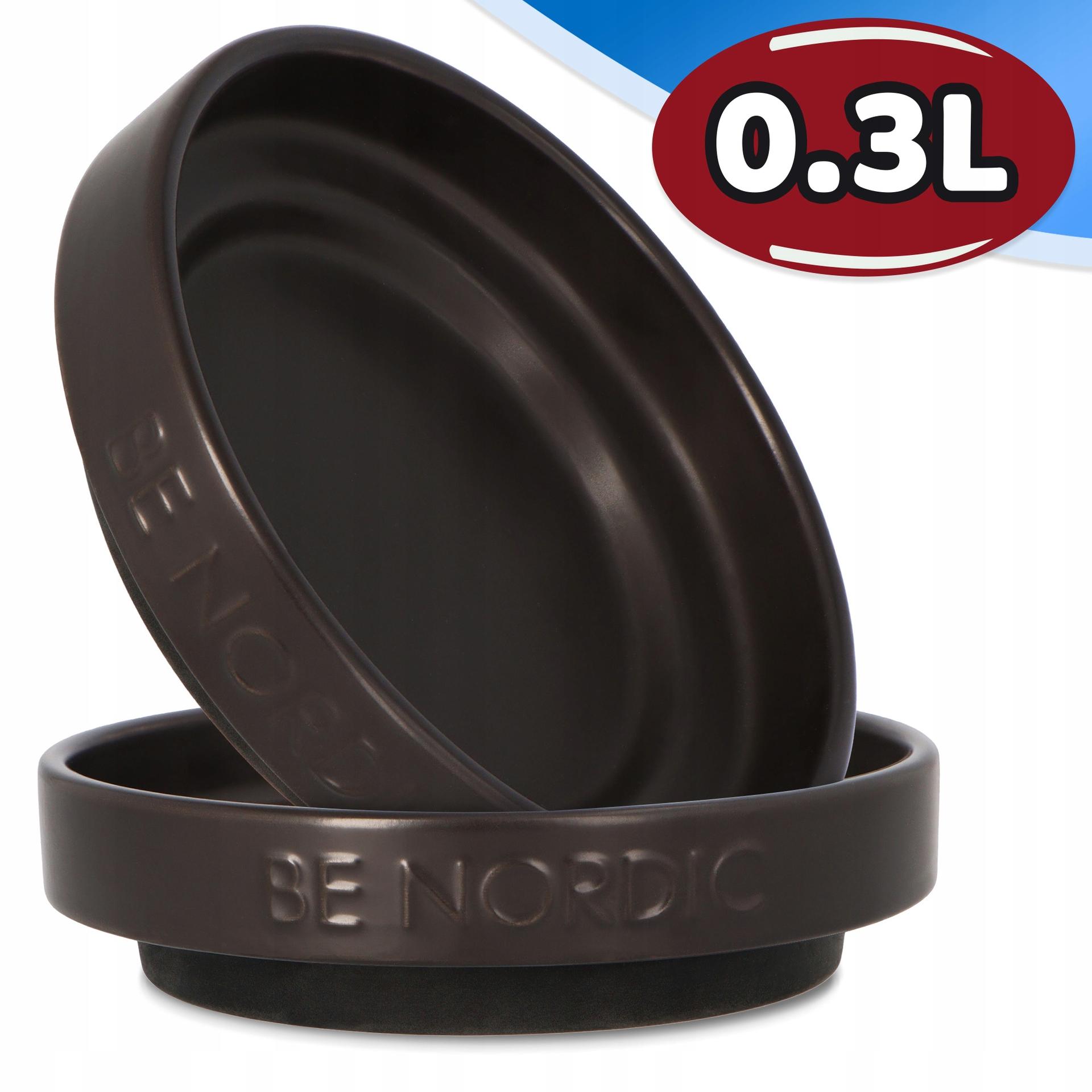 BE NORDIC miska ceramiczna czarna