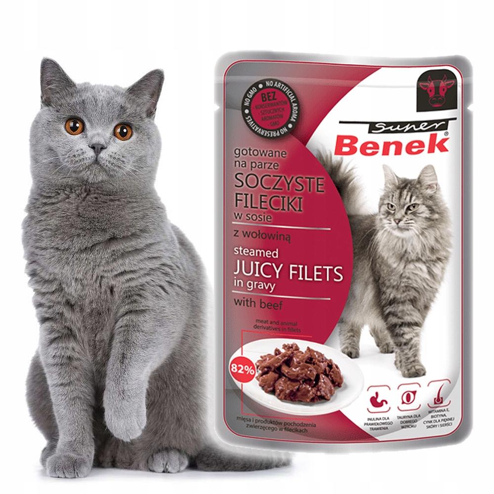 Super Benek Fileciki Wołowina w Sosie Saszetka 85g