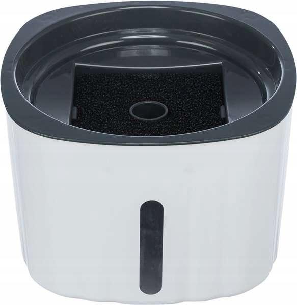 Flower, poidło automatyczne, dla kota, biało/szare, plastik, 2 l