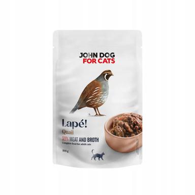 Monobiałkowa karma mokra dla kota Przepiórka 100 g Lapé John Dog for Cats