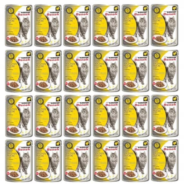 Super Benek mokra karma dla kota fileciki w sosie z indykiem 85 g