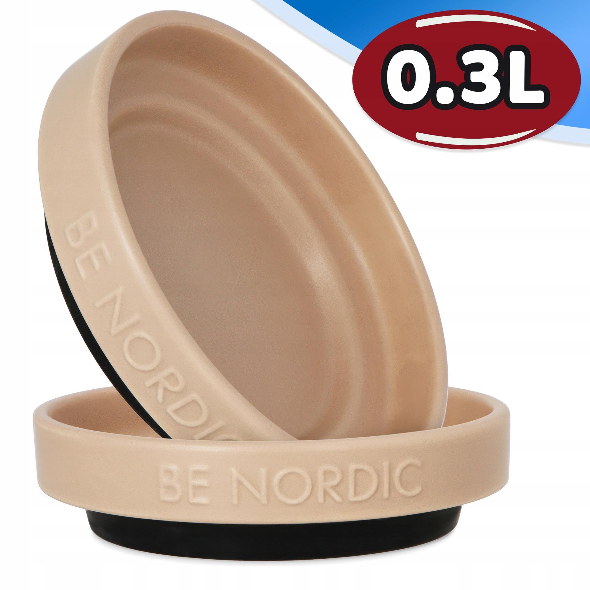 BE NORDIC miska ceramiczna taupe