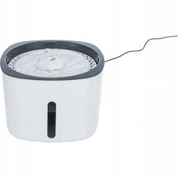 Flower, poidło automatyczne, dla kota, biało/szare, plastik, 2 l