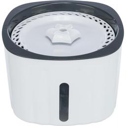 Flower, poidło automatyczne, dla kota, biało/szare, plastik, 2 l