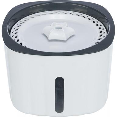 Flower, poidło automatyczne, dla kota, biało/szare, plastik, 2 l