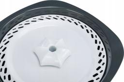 Flower, poidło automatyczne, dla kota, biało/szare, plastik, 2 l