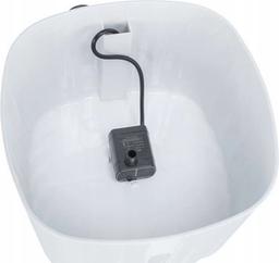 Flower, poidło automatyczne, dla kota, biało/szare, plastik, 2 l