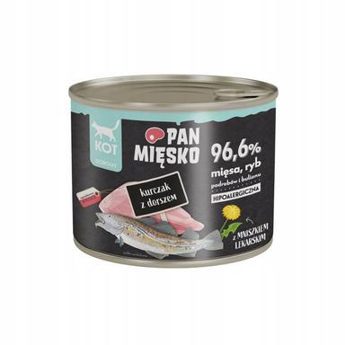 Pan Mięsko Karma mokra dla kota Kurczak z dorszem (dorosły) 200g