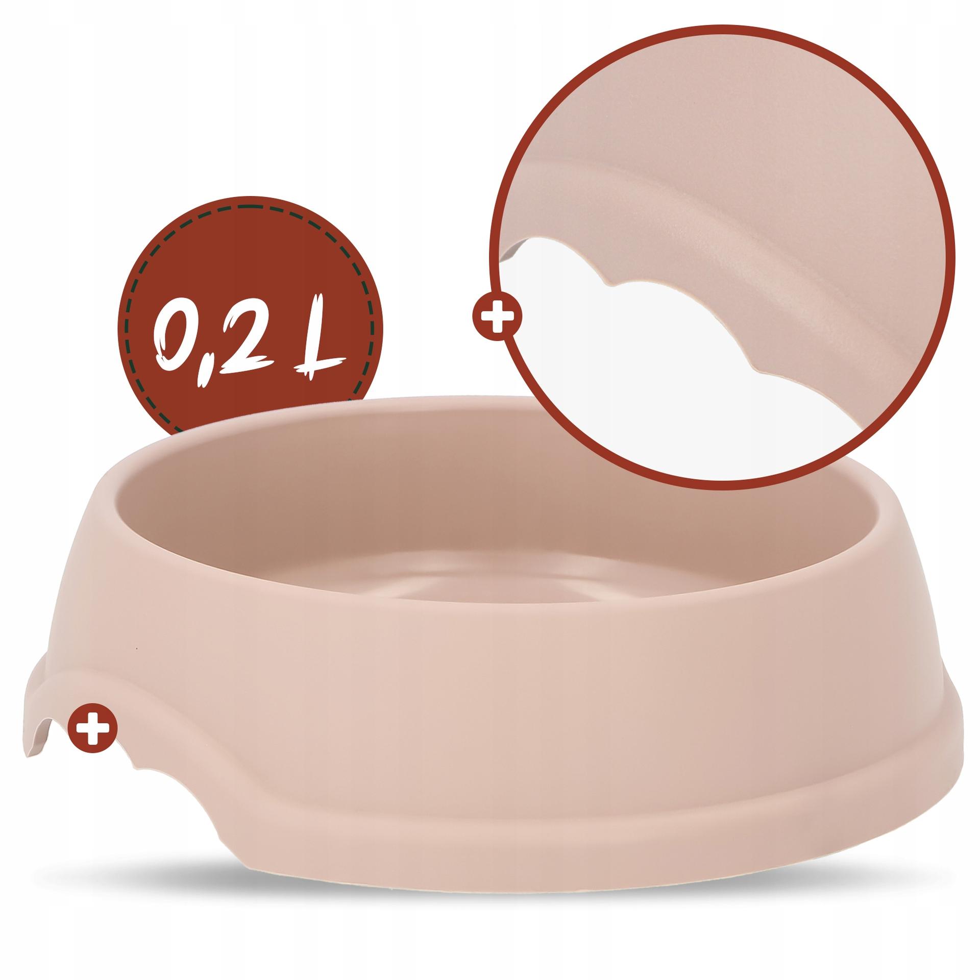 Miska plastikowa XXS 0,2L beżowa