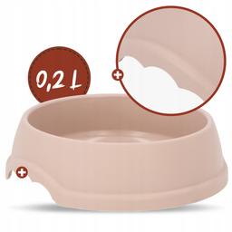 Miska plastikowa XXS 0,2L beżowa