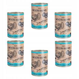 Karma dla kota indyk łosoś 400g Wiejska Zagroda