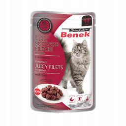 Super Benek Fileciki Wołowina w Sosie Saszetka 85g