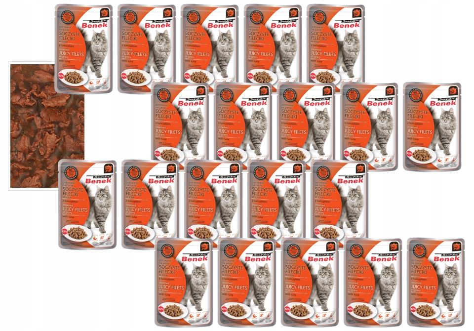 Super Benek Mokra karma dla kota Fileciki w sosie z tuńczykiem 85g
