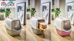 Rotho kuweta zamknięta 56 cm x 40 cm x 39 cm czarno piaskowa