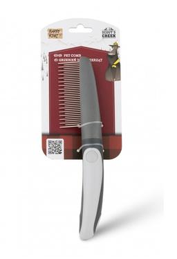 Grzebień stalowy szary 2,9 x 17 cm