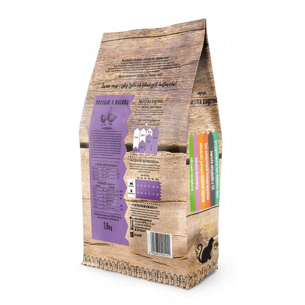 Wiejska Zagroda karma sucha dla kota kurczak z kaczką 1,6kg