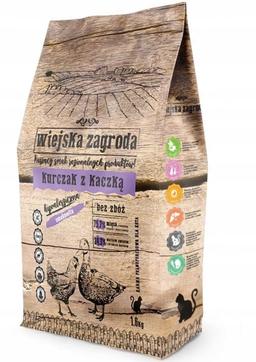 Wiejska Zagroda karma sucha dla kota kurczak z kaczką 1,6kg