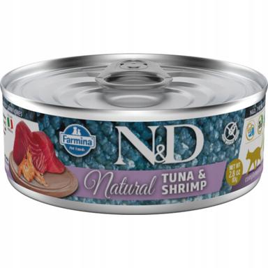 N&amp;D CAT NATURAL TUNA &amp; SHRIMP 70 GR