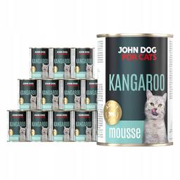 Karma mokra John Dog for Cats mus kangur 400g