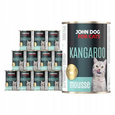 Karma mokra John Dog for Cats mus kangur 400g