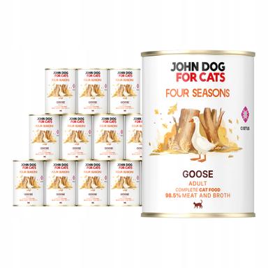 Monobiałkowa karma mokra dla kota Gęś Four Seasons John Dog for Cats 400 g