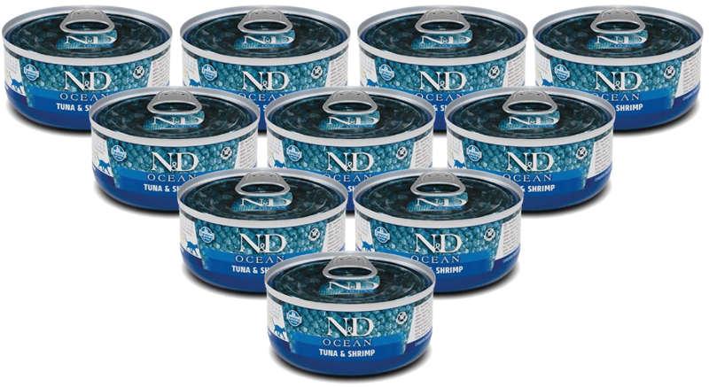 N&amp;D CAT OCEAN TUNA &amp; SHRIMP 70 GR WET