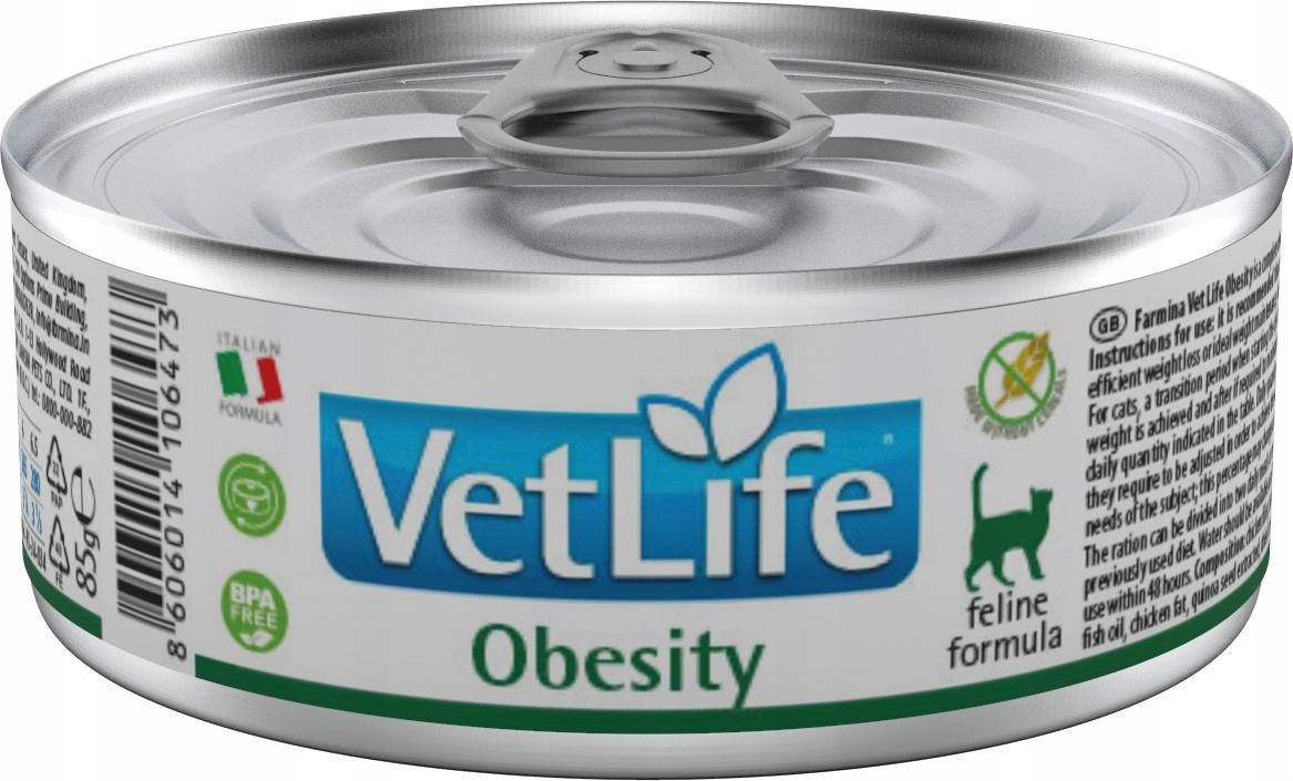 VET LIFE NATURAL DIET CAT OBESITY 85 GR