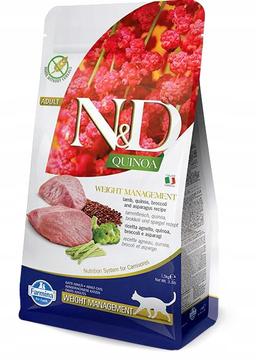 N&amp;D CAT QUINOA WEIGHT MANAGEMENT LAMB, BROCCOLI ADULT GR.300