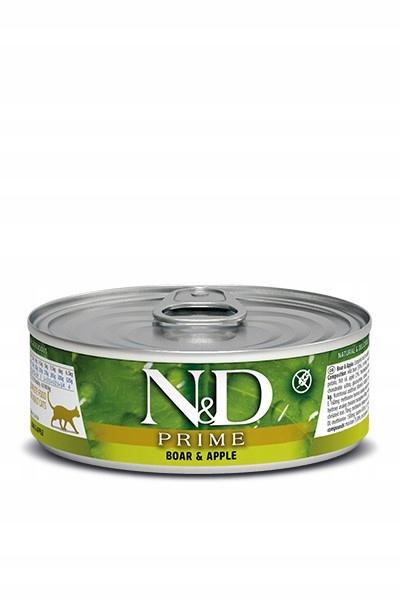 N&amp;D CAT PRIME WILD BOAR &amp; APPLE 70 GR