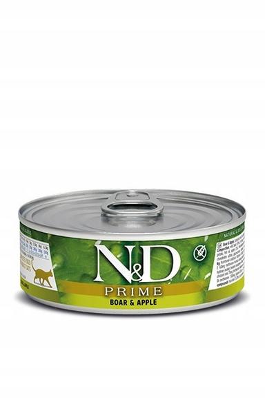 N&amp;D CAT PRIME WILD BOAR &amp; APPLE 70 GR
