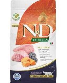 N&amp;D PUMPKIN CAT LAMB &amp; BLUEBERRY NEUTERED ADULT 1,5 KG