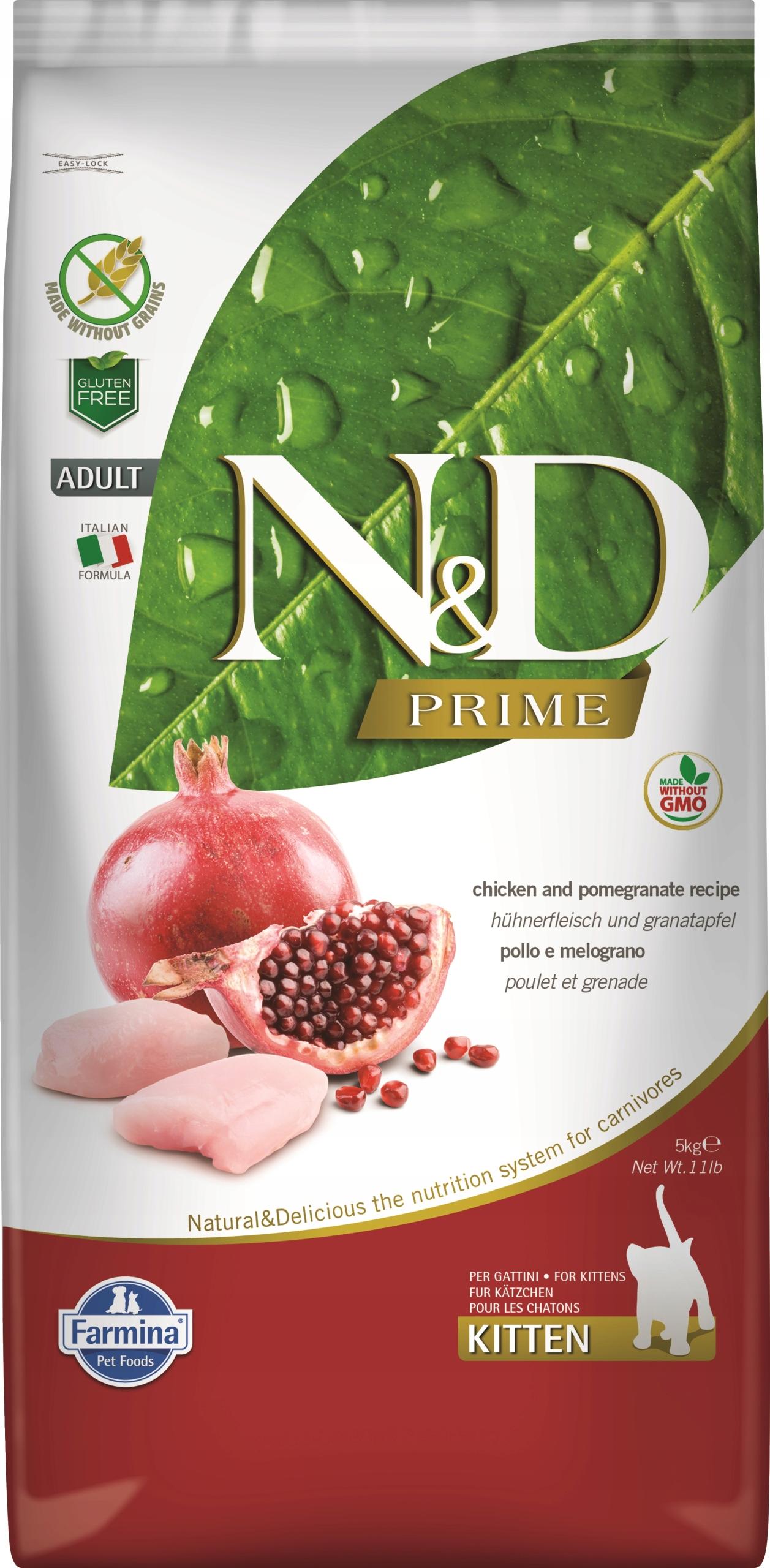 N&amp;D PRIME CAT CHICKEN &amp; POMEGRANATE KITTEN 5KG
