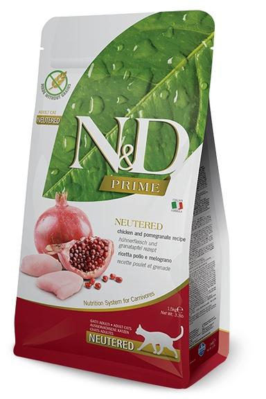 N&amp;D PRIME CAT NEUTERED CHICKEN &amp; POMEGRANATE ADULT 5KG