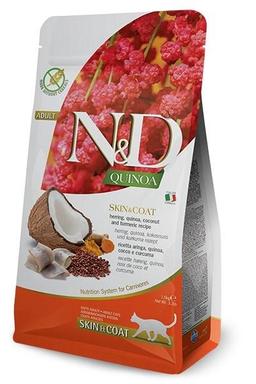 N&amp;D CAT QUINOA SKIN &amp; COAT HERRING, COCONUT ADULT KG 1,5