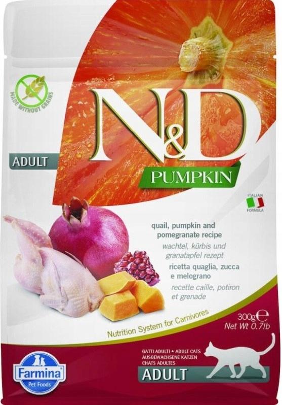 N&amp;D CAT PUMPKIN QUAIL&amp;POMEGRANATE ADULT GR 300