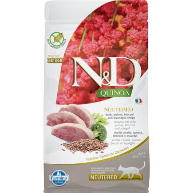 N&amp;D QUINOA CAT DUCK BROCCOLI ASPARAGUS NEUTERED ADULT 1,5 KG
