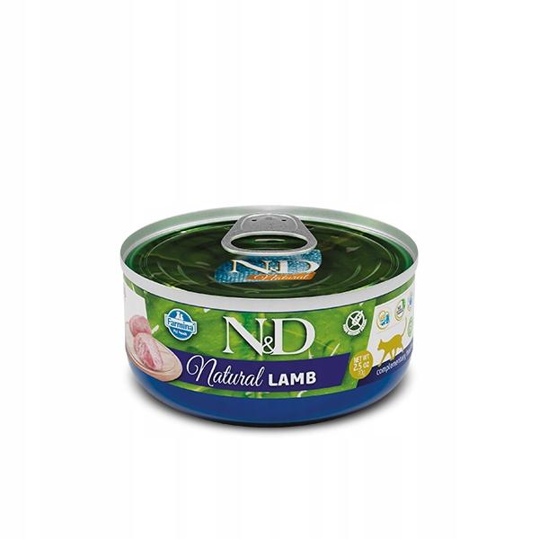 N&amp;D CAT NATURAL LAMB 70 GR
