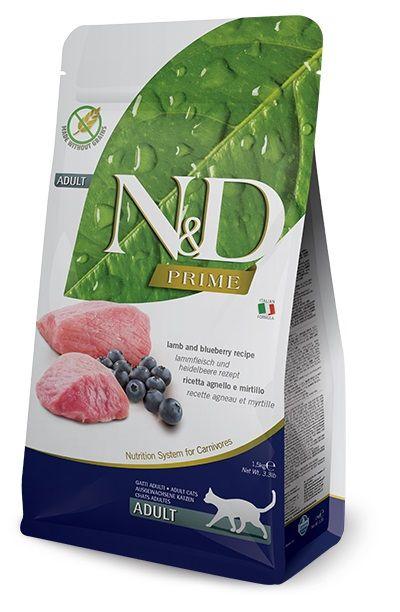 N&amp;D PRIME CAT LAMB &amp; BLUEBERRY ADULT 1.5KG