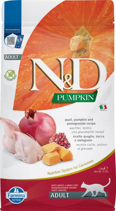 N&amp;D CAT PUMPKIN QUAIL&amp;POMEGRANATE ADULT KG 1,5