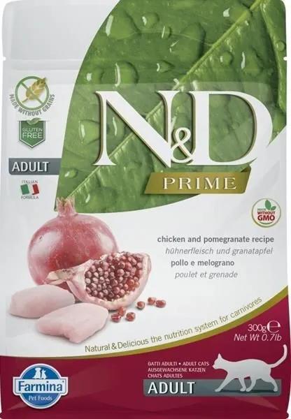 N&amp;D PRIME CAT CHICKEN &amp; POMEGRANATE ADULT 300G