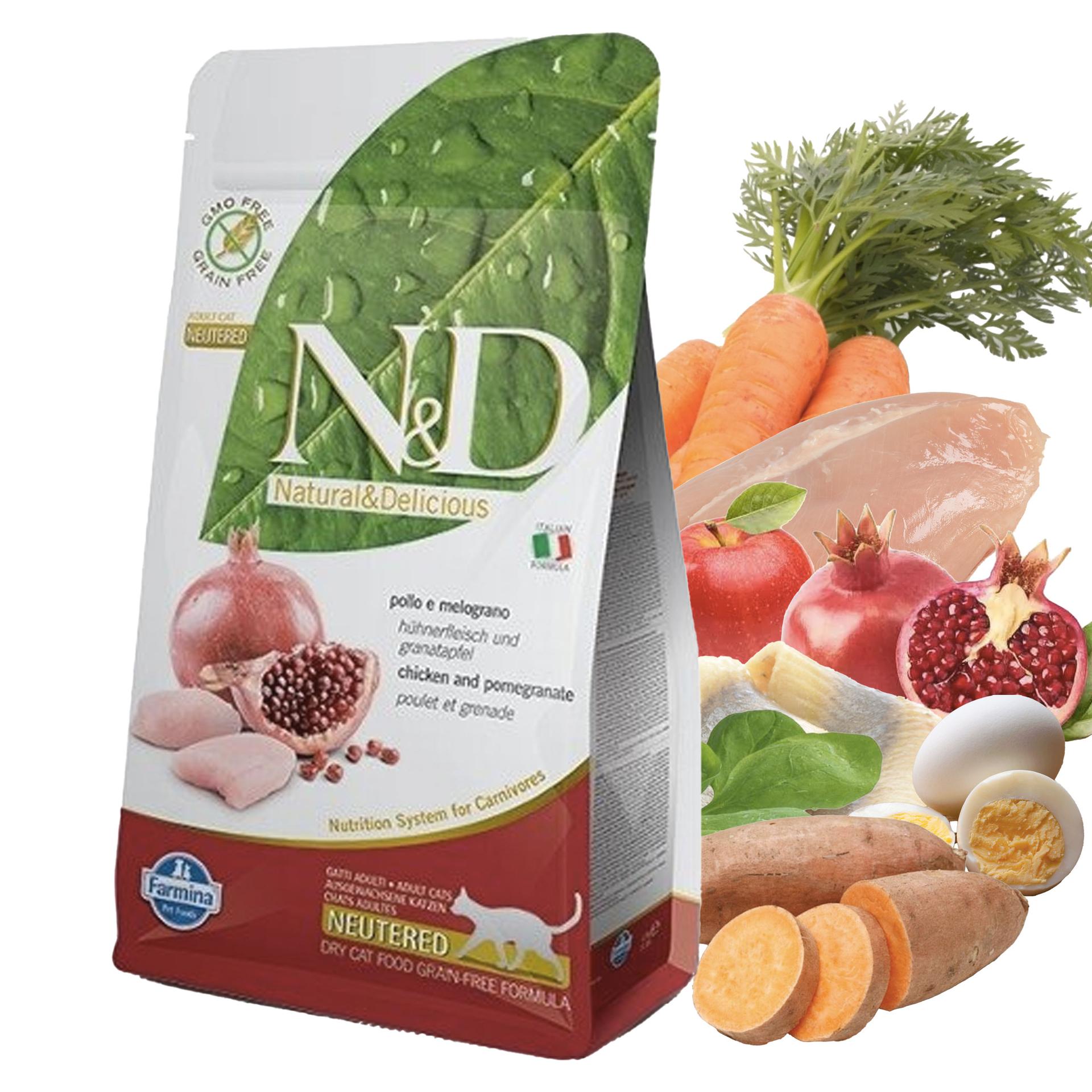 N&amp;D PRIME CAT NEUTERED CHICKEN &amp; POMEGRANATE ADULT 1,5KG