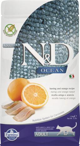 N&amp;D OCEAN CAT HERRING AND ORANGE ADULT 1.5KG