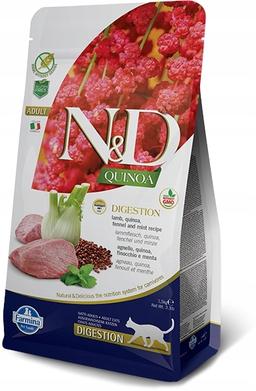N&amp;D CAT QUINOA DIGESTION LAMB, FENNEL ADULT KG 1,5