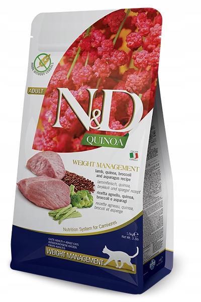 N&amp;D CAT QUINOA WEIGHT MANAGEMENT LAMB, BROCCOLI ADULT GR.300