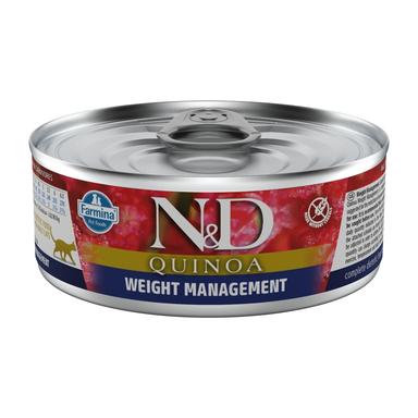 N&amp;D CAT QUINOA WEIGHT MANAGEMENT 80 GR
