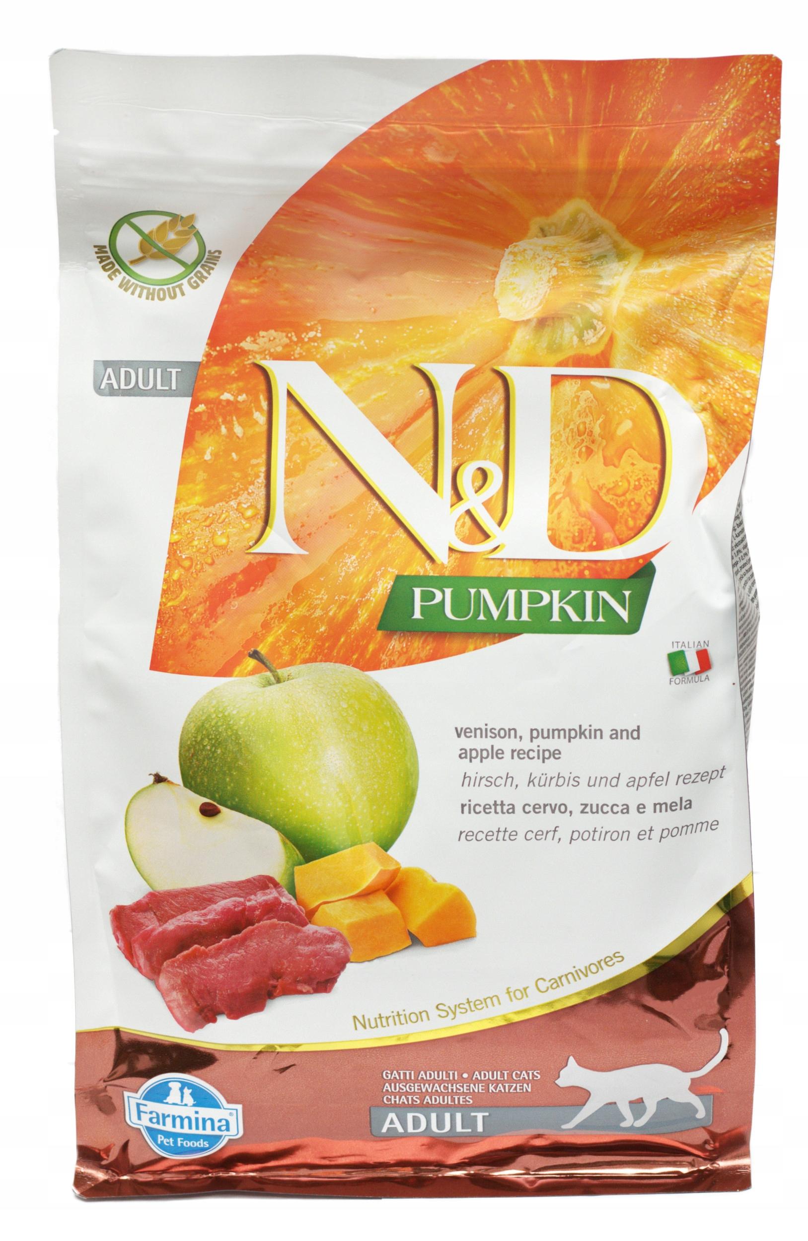 N&amp;D CAT PUMPKIN VENISON&amp;APPLE ADULT KG 1,5