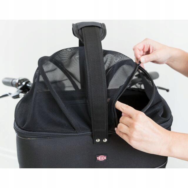 Kosz na rower, 41x47x39cm, czarny